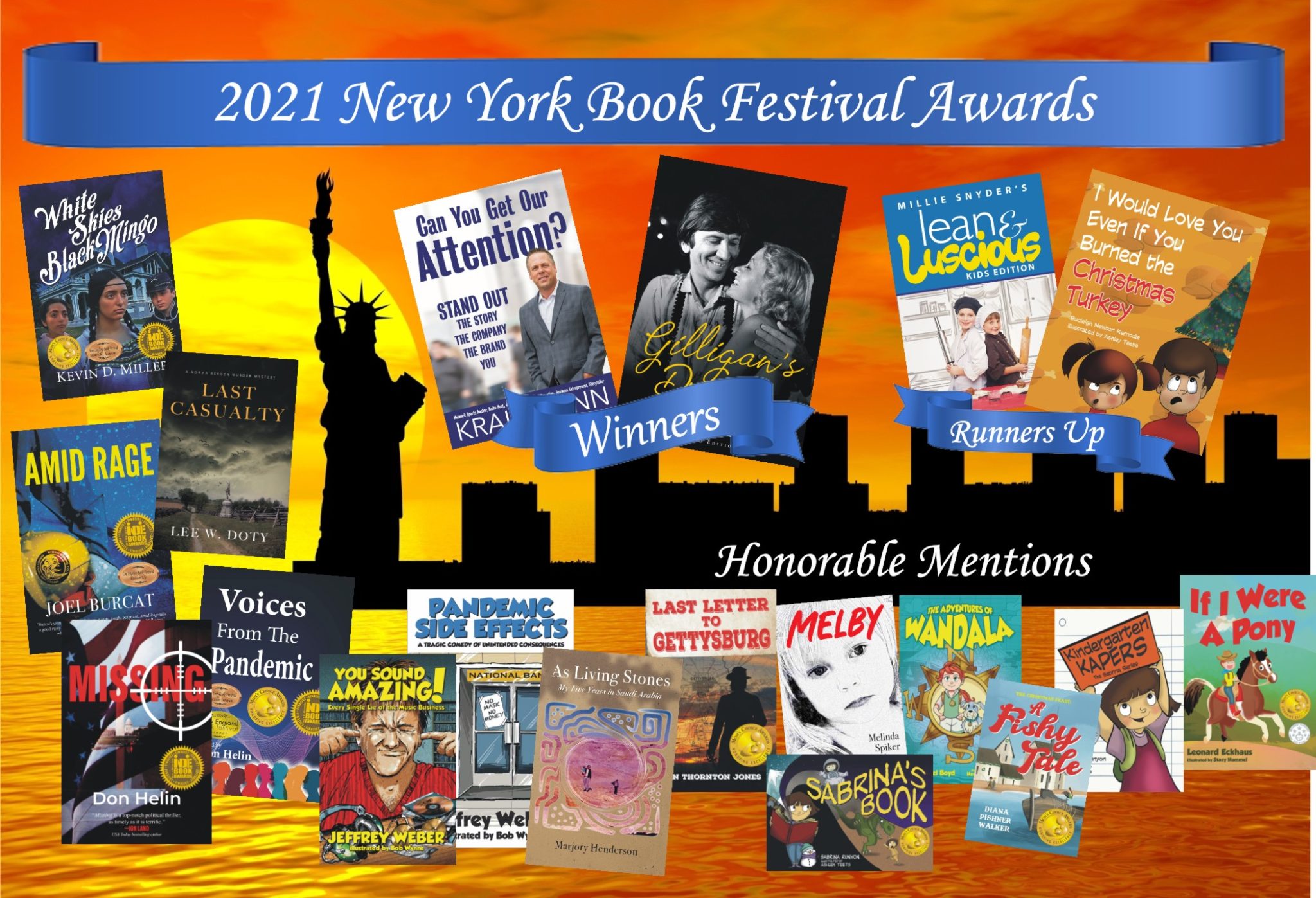 New York Book Festival Announces 2021 Awards Headline Books